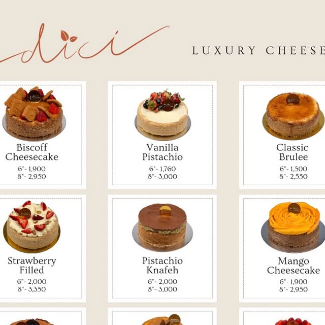 Signature Cheesecakes